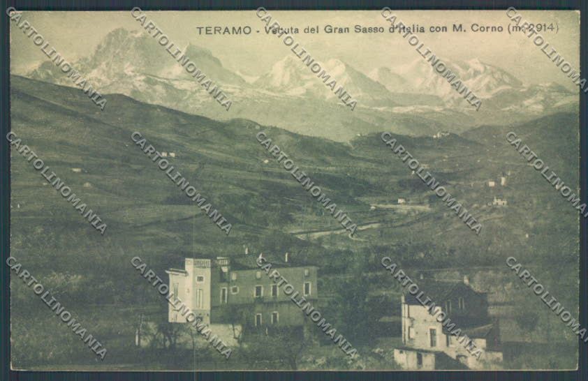 Teramo Città Gran Sasso cartolina ZB3342 – fronte