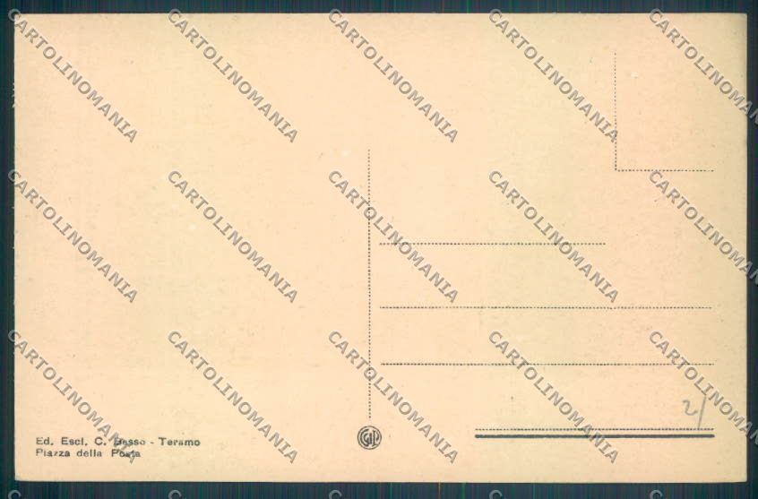 Teramo Città Gran Sasso cartolina ZB3342 – retro