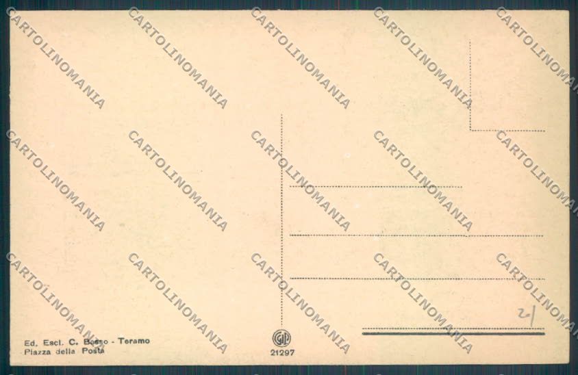 Teramo Città cartolina ZB3343 – retro