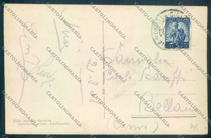 Teramo Giulianova cartolina ZB3356 – retro