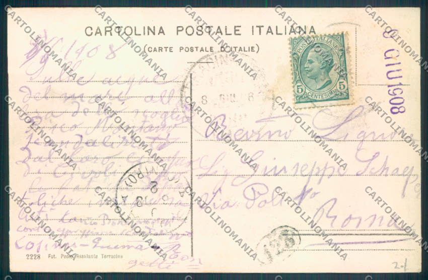 Latina Terracina Pisco Montano cartolina ZB3377 – retro