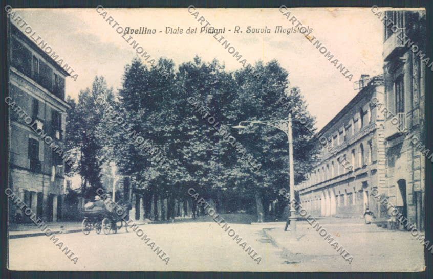 Avellino Città Scuola RETRO SOSTITUITO ABRASA cartolina ZB3381 – fronte