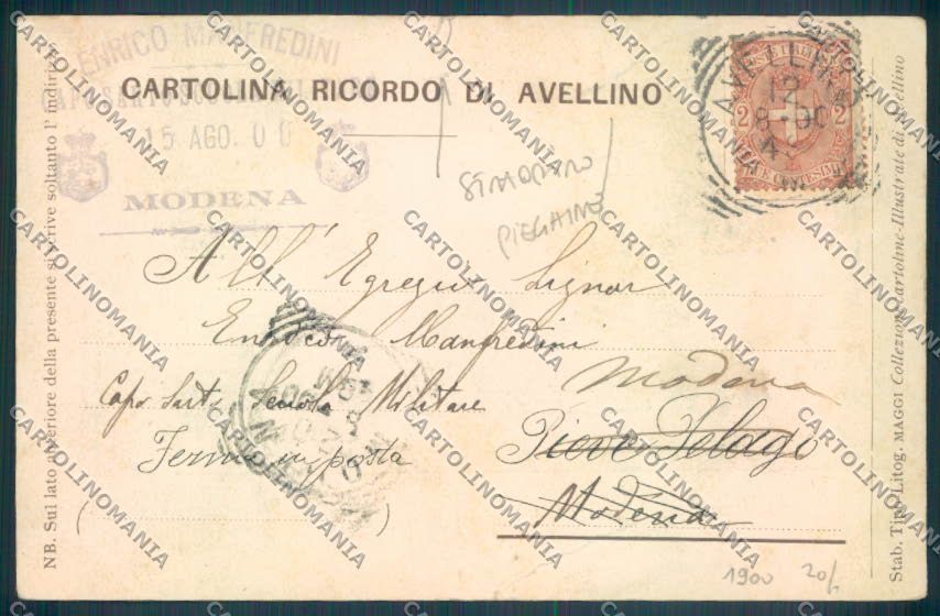 Avellino Città PIEGHINE STRAPPINO cartolina ZB3404 – retro