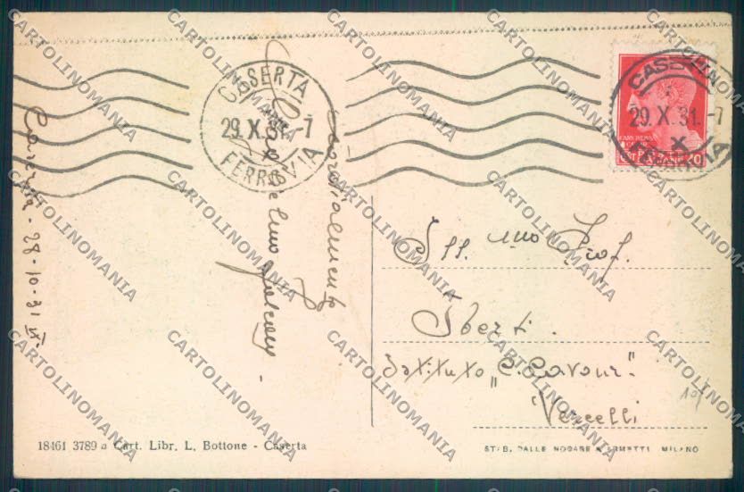 Caserta Città Castelluccio Reale cartolina ZB3411 – retro
