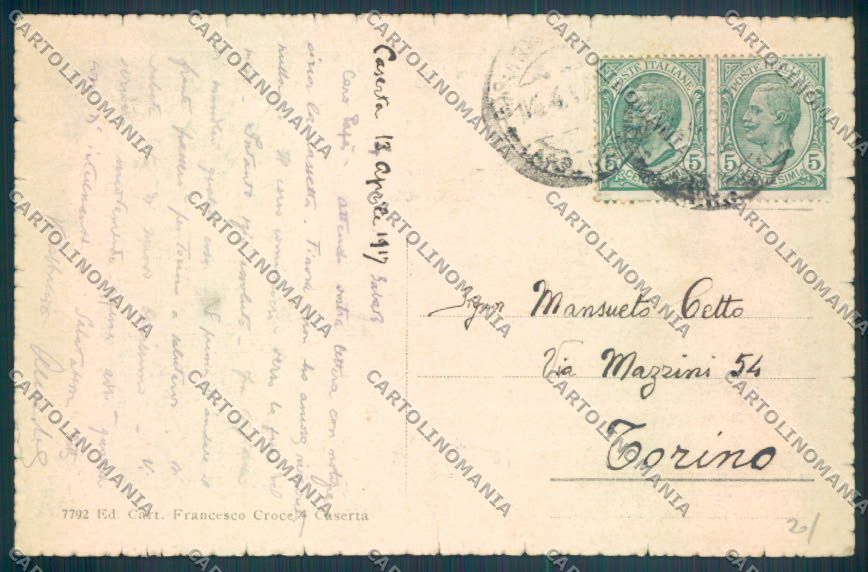 Caserta Città cartolina ZB3435 – retro