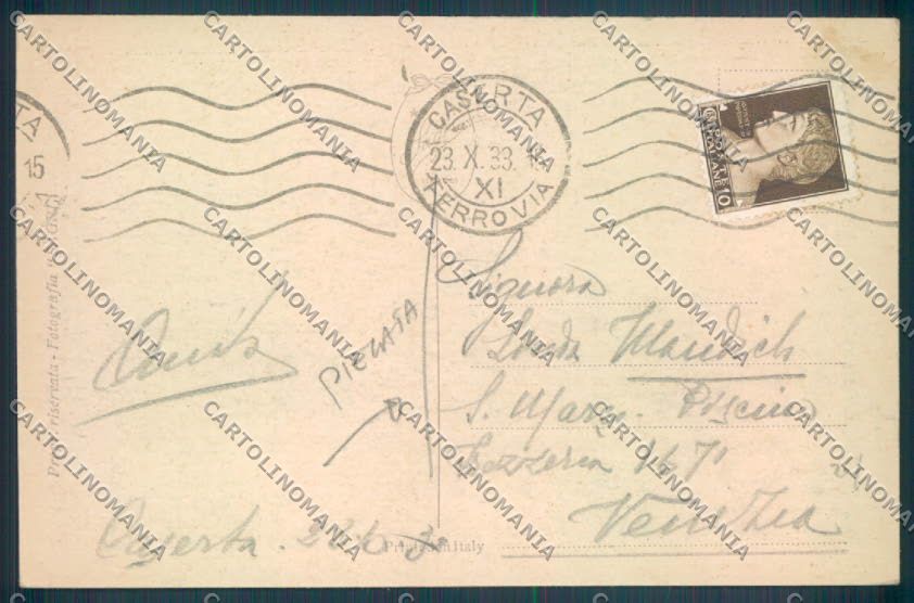 Caserta Città PIEGATA cartolina ZB3437 – retro