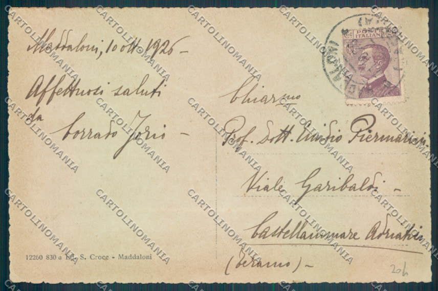 Caserta Maddaloni cartolina ZB3465 – retro