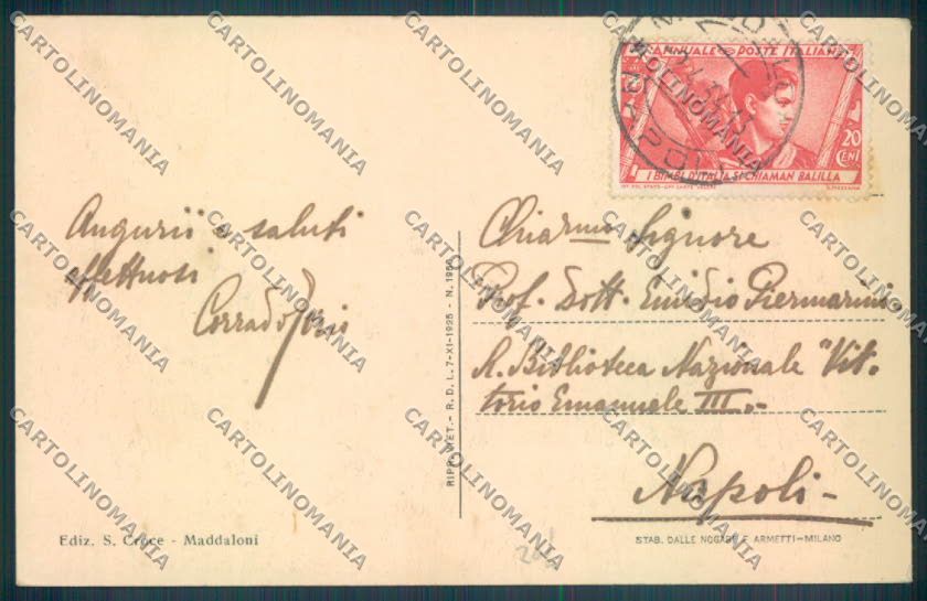 Caserta Maddaloni cartolina ZB3466 – retro
