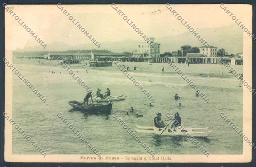 Massa Marina di Massa ABRASA cartolina ZB3492 – fronte