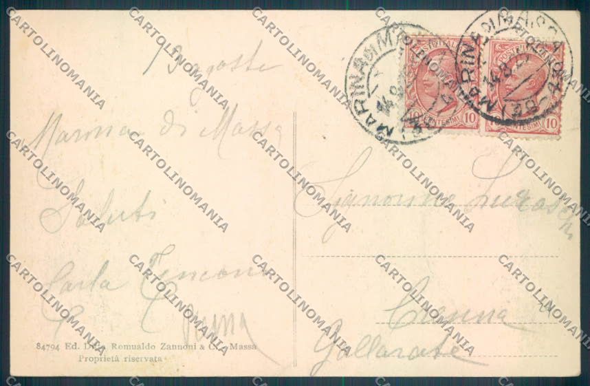 Massa Marina di Massa Chiaro di luna cartolina ZB3494 – retro