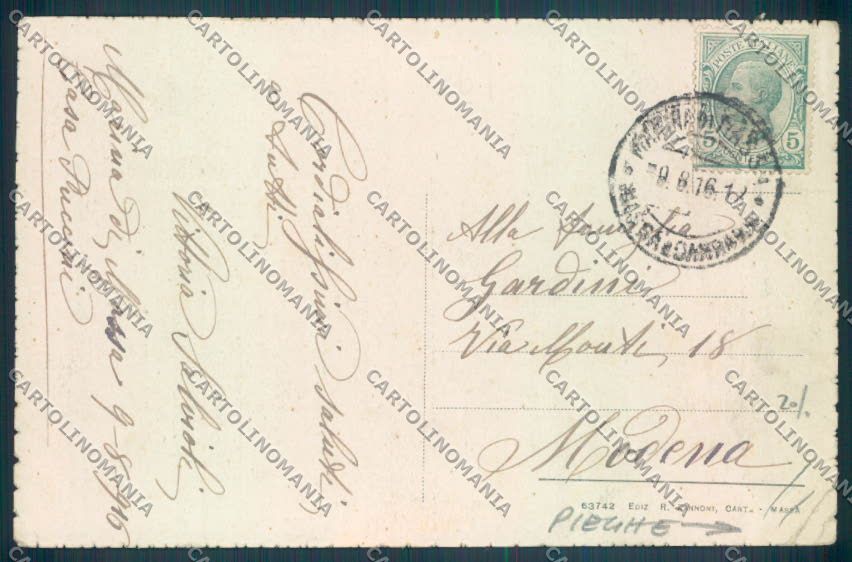 Massa Marina di Massa PIEGHINE cartolina ZB3495 – retro