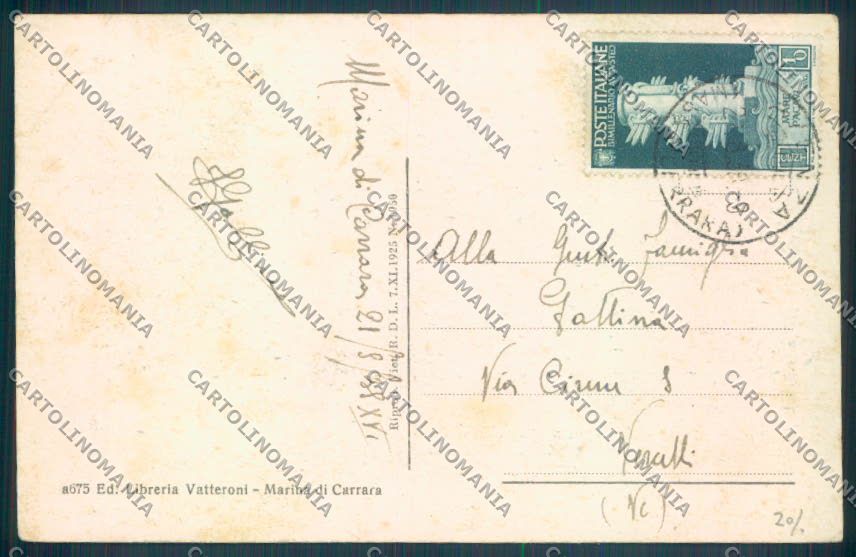 Massa Marina di Carrara cartolina ZB3517 – retro