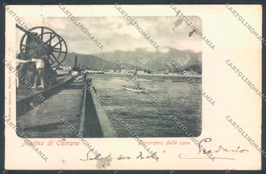 Massa Marina di Carrara PIEGA cartolina ZB3518 – fronte