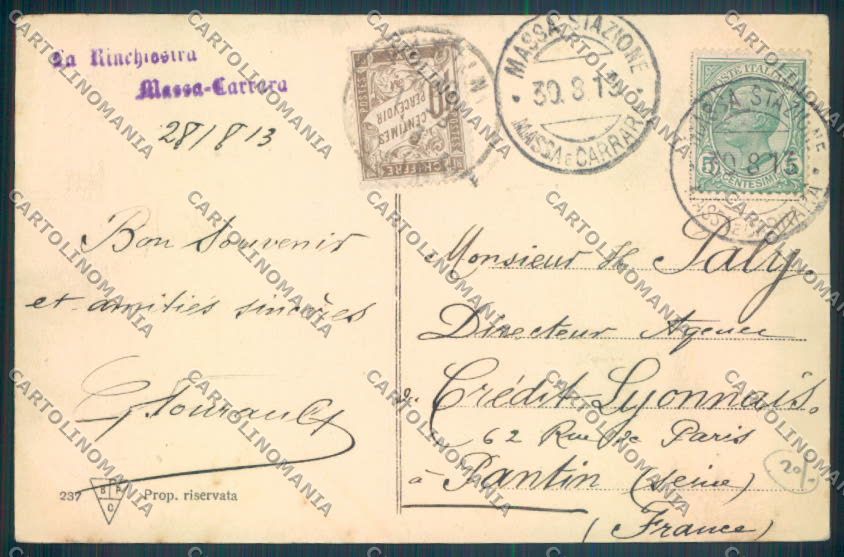 Massa Carrara cartolina ZB3536 – retro