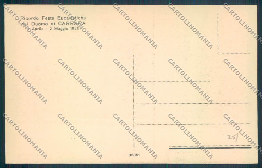 Massa Carrara cartolina ZB3540 – retro