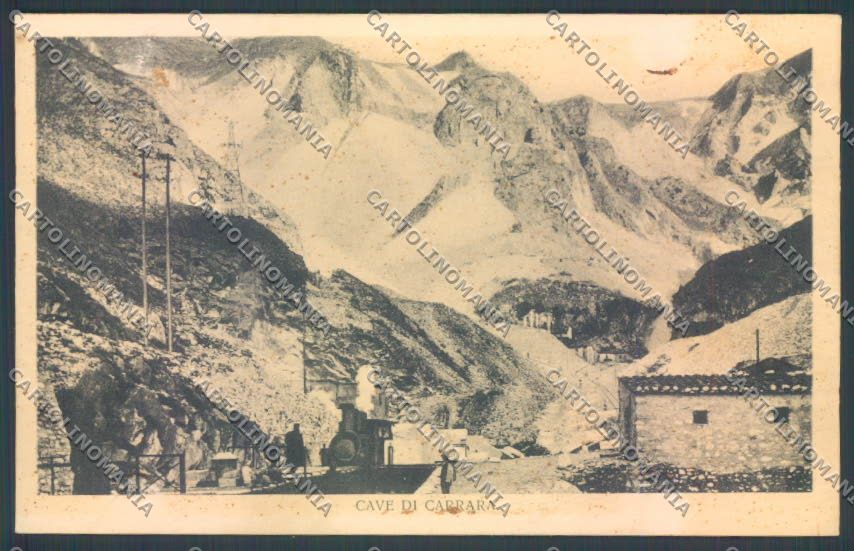 Massa Carrara Cave Marmo Treno cartolina ZB3549 – fronte