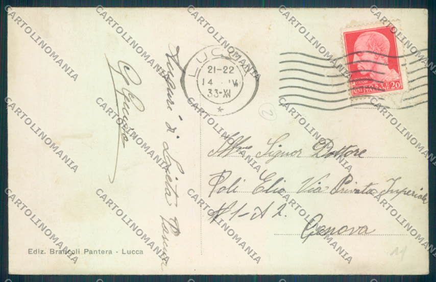 Lucca Città cartolina ZB3555 – retro