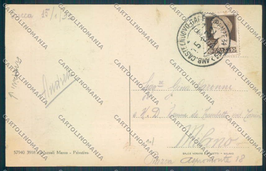 Lucca Città STRAPPINI cartolina ZB3574 – retro