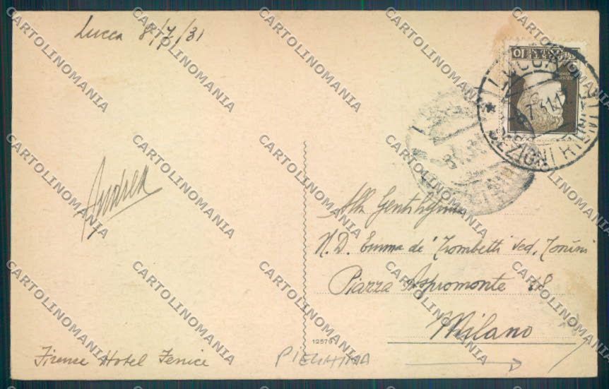 Lucca Città PIEGHINA cartolina ZB3581 – retro