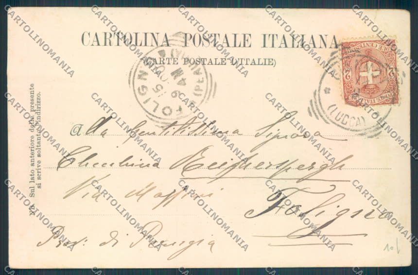 Lucca Città PIEGA cartolina ZB3584 – retro