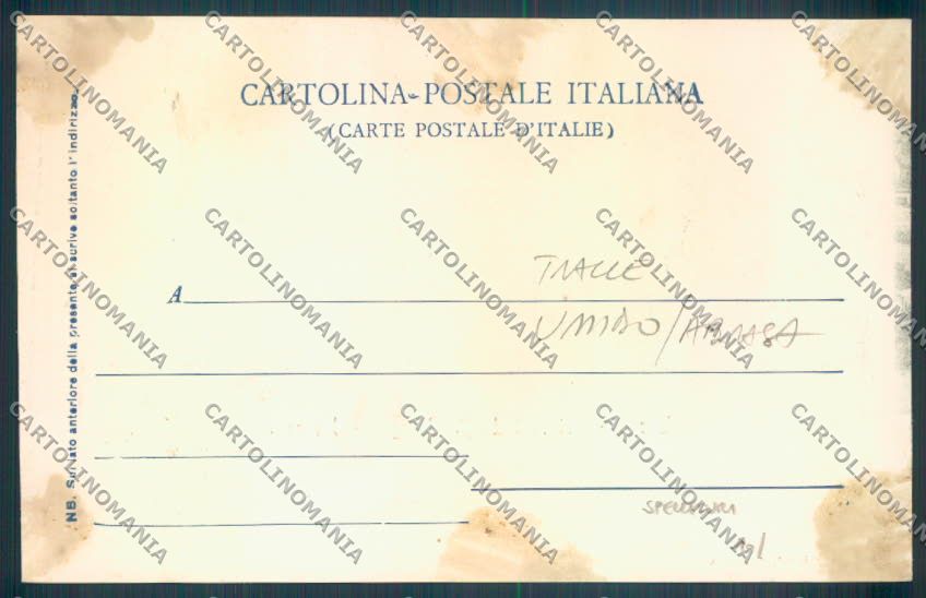 Lucca Città TRACCE UMIDO ABRASA cartolina ZB3607 – retro