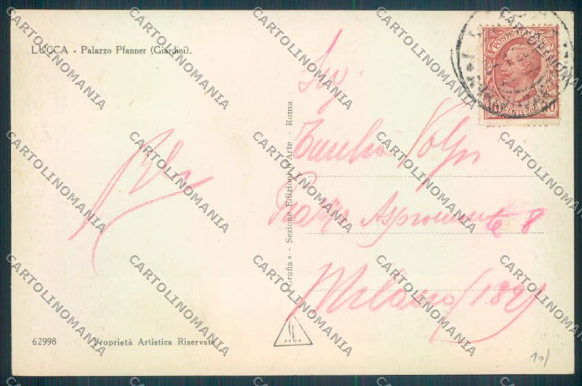 Lucca Città Foto cartolina ZB3624 – retro