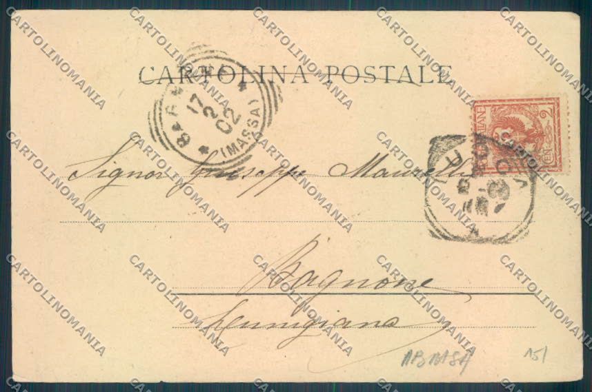 Lucca Città ABRASA PIEGHINA cartolina ZB3630 – retro