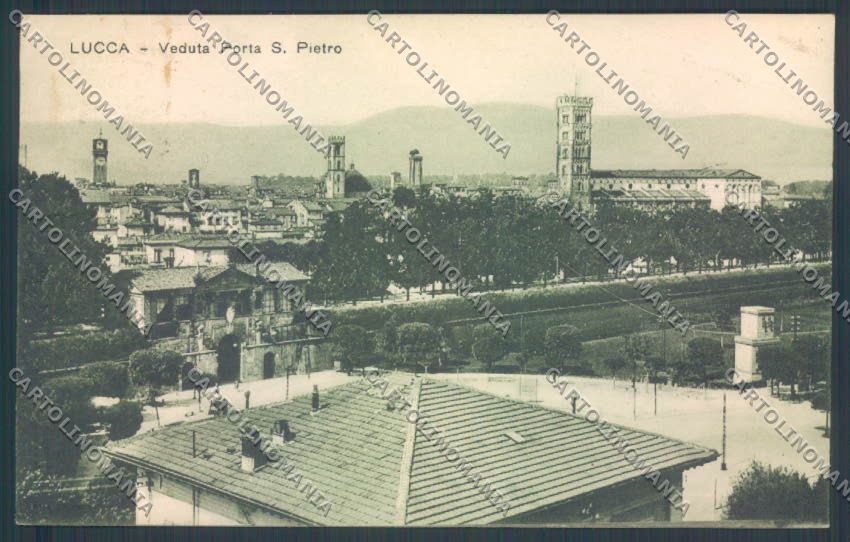 Lucca Città Porta San Pietro PIEGA cartolina ZB3641 – fronte