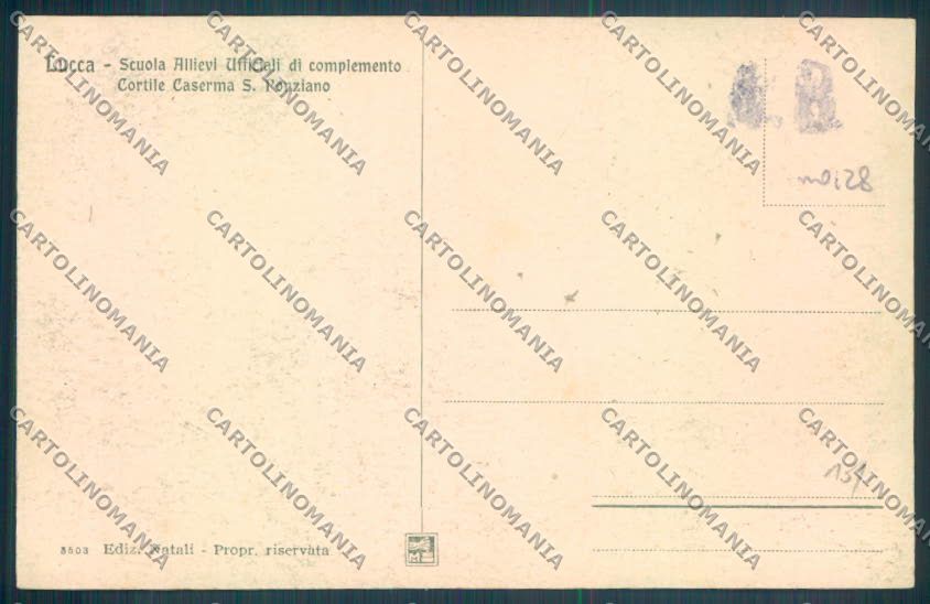 Lucca Città Caserma Militari cartolina ZB3642 – retro