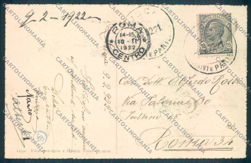 Lucca Città cartolina ZB3646 – retro