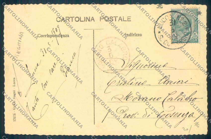Lucca Città Banca PIEGHINA cartolina ZB3693 – retro