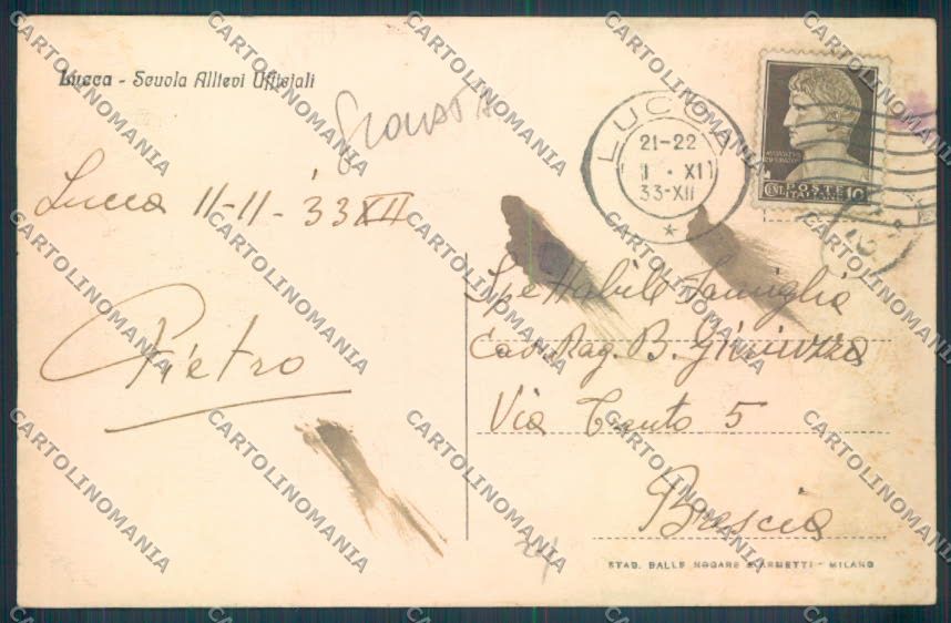 Lucca Città SCOLLATA cartolina ZB3698 – retro