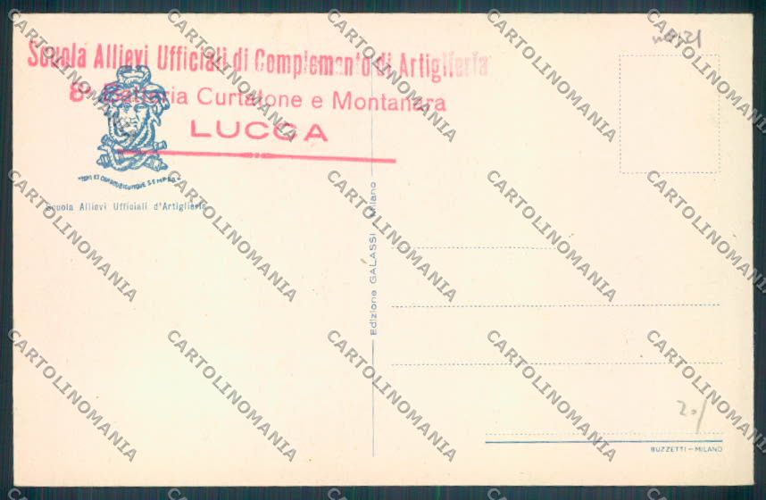 Lucca Città Militari cartolina ZB3699 – retro