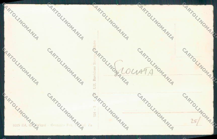 Grosseto Città SCOLLATA cartolina ZB3725 – retro