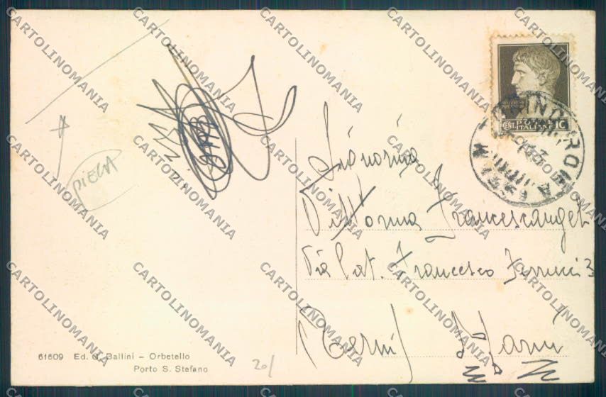 Grosseto Orbetello PIEGA cartolina ZB3762 – retro