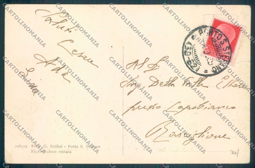 Grosseto Porto Santo Stefano Nave Dante cartolina ZB3778 – retro