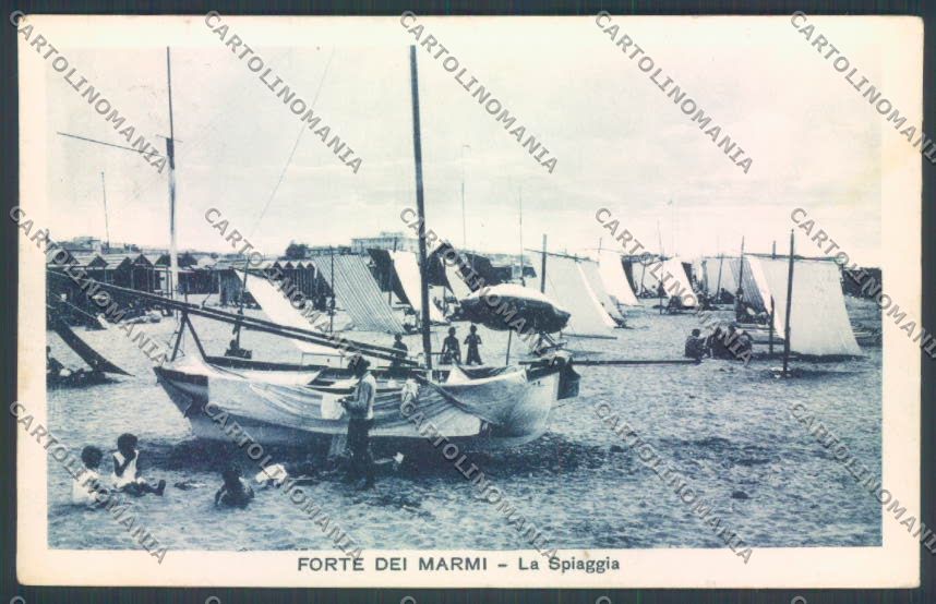 Lucca Forte dei Marmi Barca cartolina ZB3781 – fronte