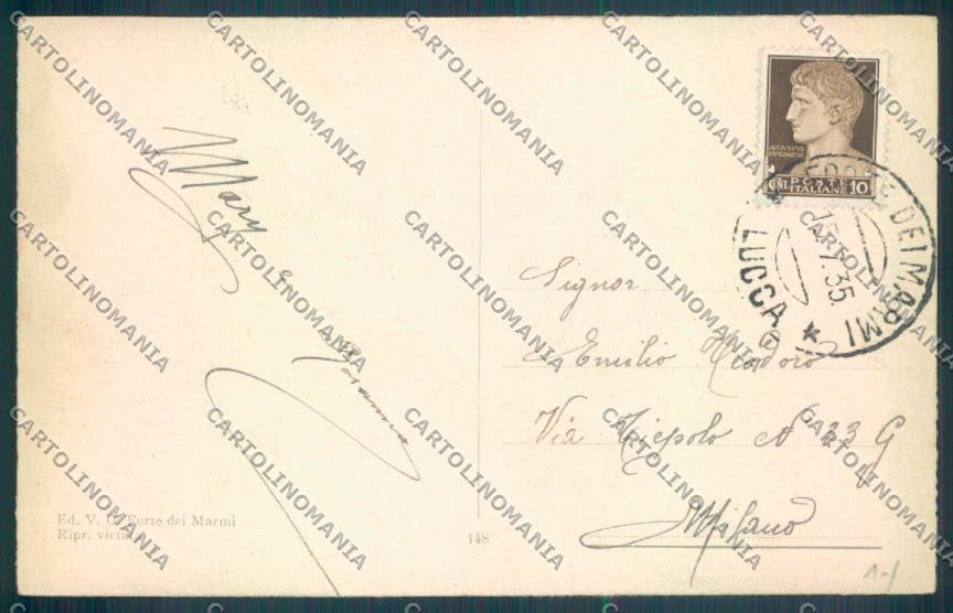 Lucca Forte dei Marmi cartolina ZB3792 – retro