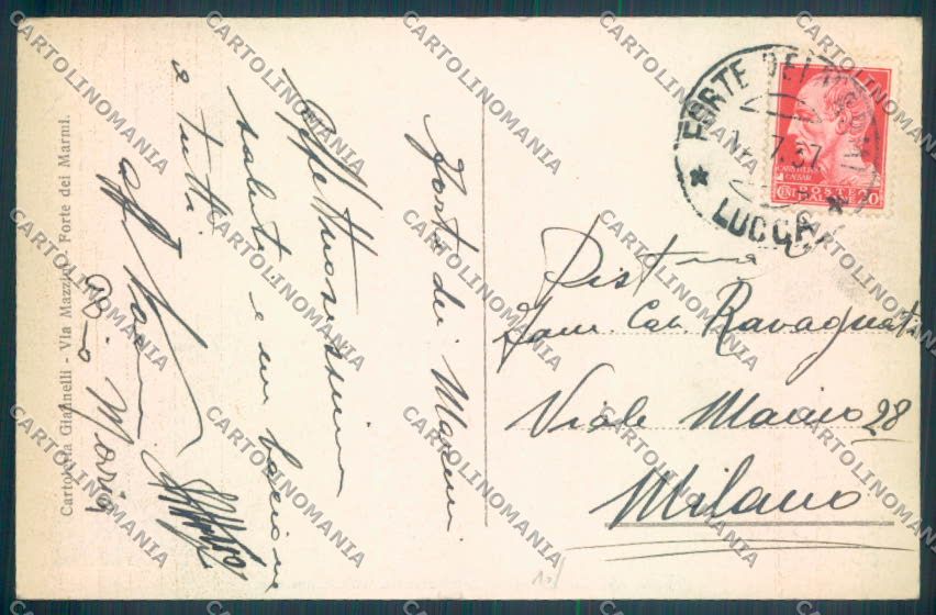 Lucca Forte dei Marmi cartolina ZB3796 – retro