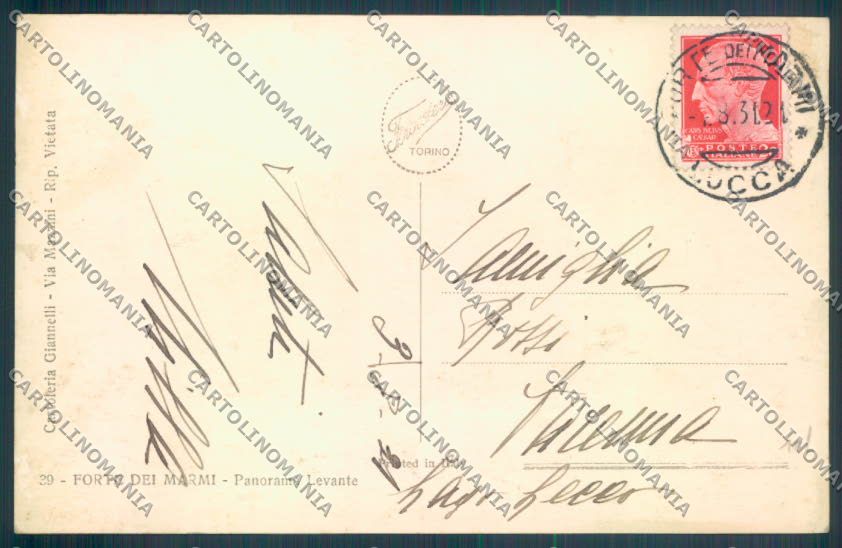 Lucca Forte dei Marmi Foto cartolina ZB3803 – retro