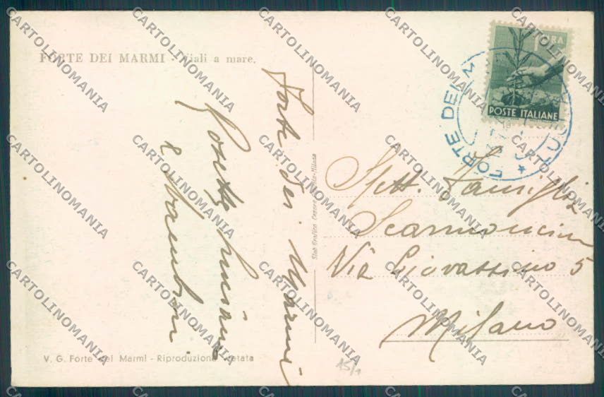 Lucca Forte dei Marmi cartolina ZB3813 – retro