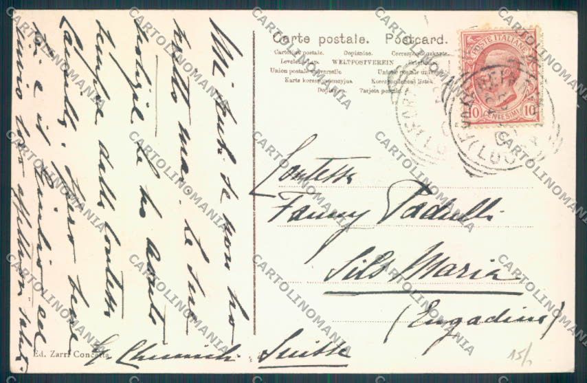 Lucca Forte dei Marmi cartolina ZB3823 – retro