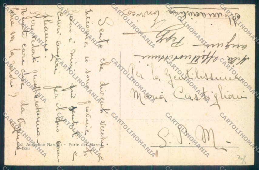 Lucca Forte dei Marmi cartolina ZB3843 – retro