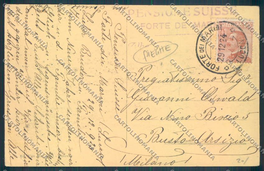 Lucca Forte dei Marmi PIEGHE cartolina ZB3847 – retro