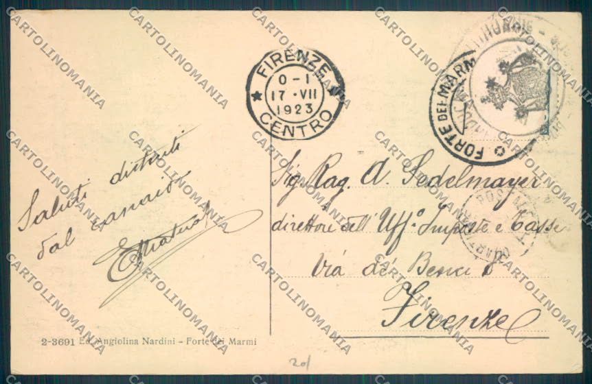 Lucca Forte dei Marmi cartolina ZB3851 – retro