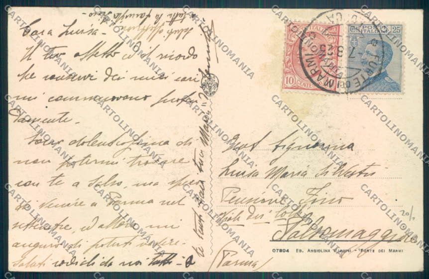 Lucca Forte dei Marmi cartolina ZB3853 – retro