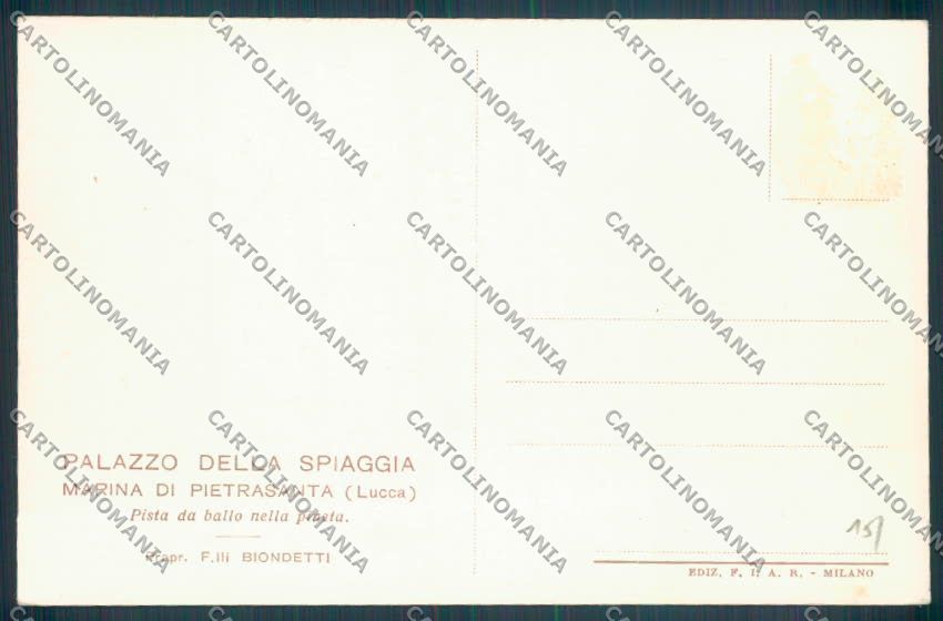 Lucca Marina di Pietrasanta cartolina ZB3861 – retro