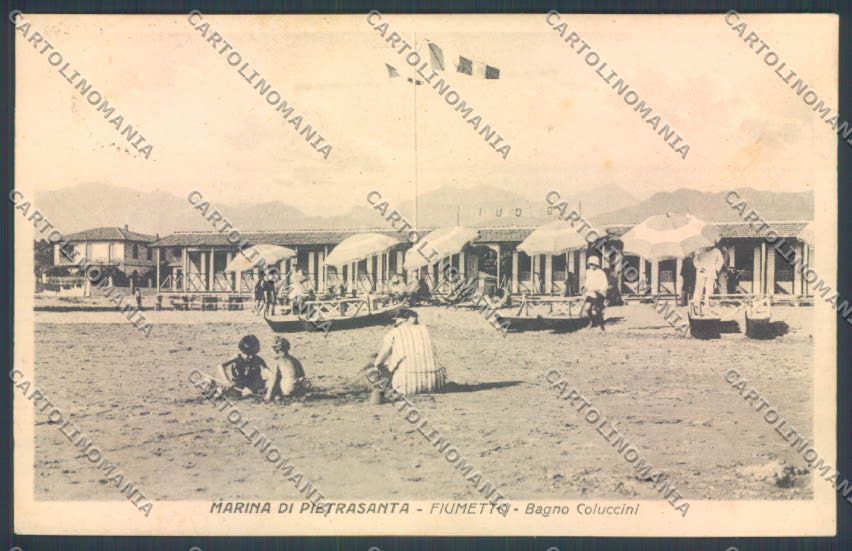 Lucca Marina di Pietrasanta Fiumetto cartolina ZB3867 – fronte