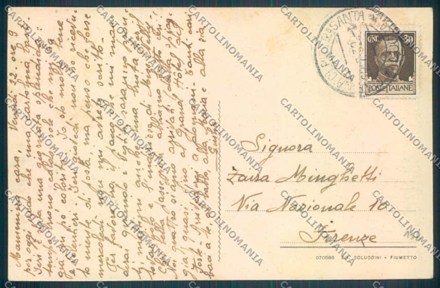 Lucca Marina di Pietrasanta Fiumetto cartolina ZB3867 – retro