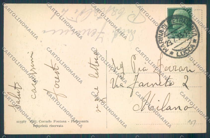 Lucca Marina di Pietrasanta cartolina ZB3869 – retro